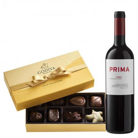 Bodegas y Vinedos Maurodos Prima & Godiva Gift Box